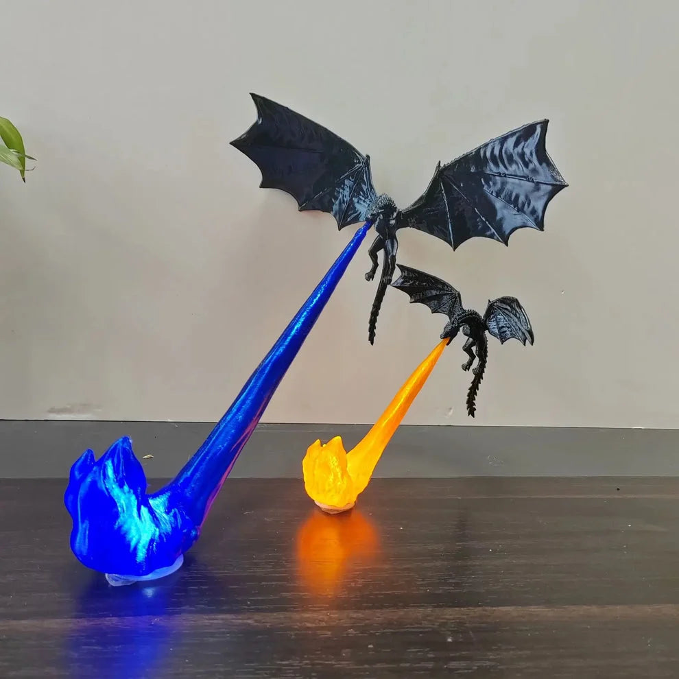 Dragon Breath Flame Night Light Decor