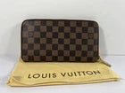 Louis Vuitton Damier Ebene Zippy Organizer Long Wallet – Brown Canvas – Unisex