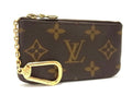 Louis Vuitton Key Cles Pouch Monogram Canvas – Authentic Key Holder & Coin Purse