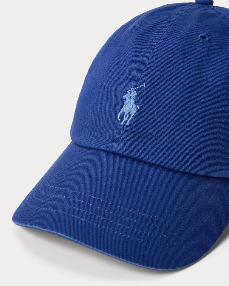 Unisex Ralph Lauren Polo Baseball Cap – Blue Chino Logo – One Size